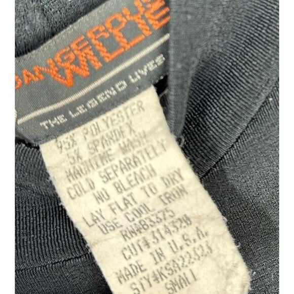 VTG 90s Y2K Dangerous Willie Shirt Mens Small Mock Neck Slinky Dragon Graphic - Picture 6 of 6